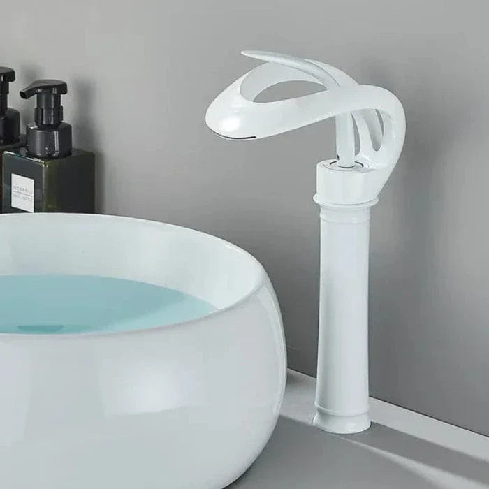Modern Brass Waterfall Bathroom Sink Faucet