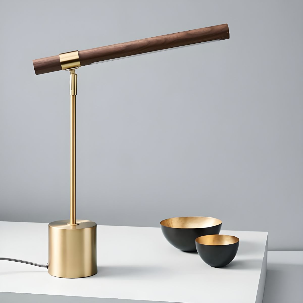 Modern LED Table Lamp with Golden Finish