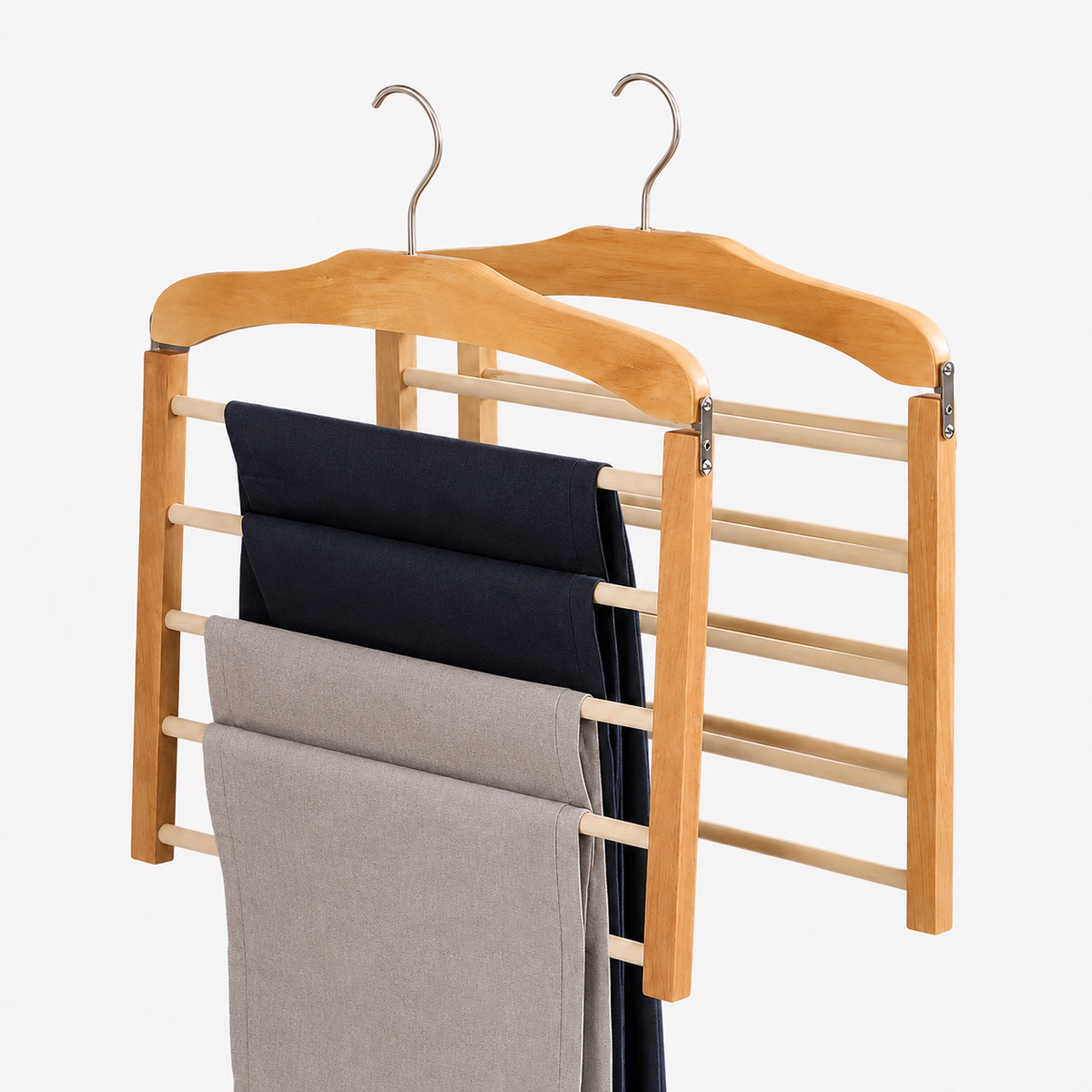 Multi-Tier Wardrobe Hangers (2-Pack)