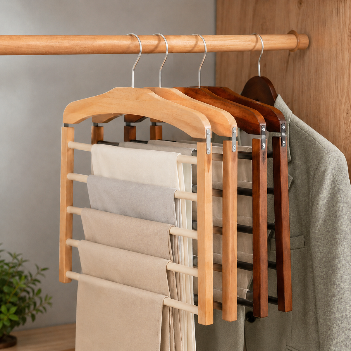 Multi-Tier Wardrobe Hangers (2-Pack)