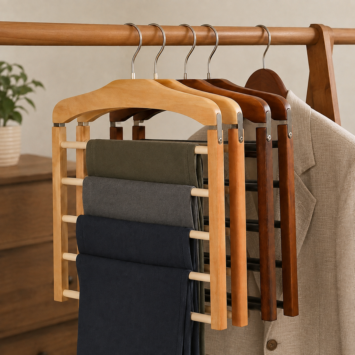Multi-Tier Wardrobe Hangers (2-Pack)