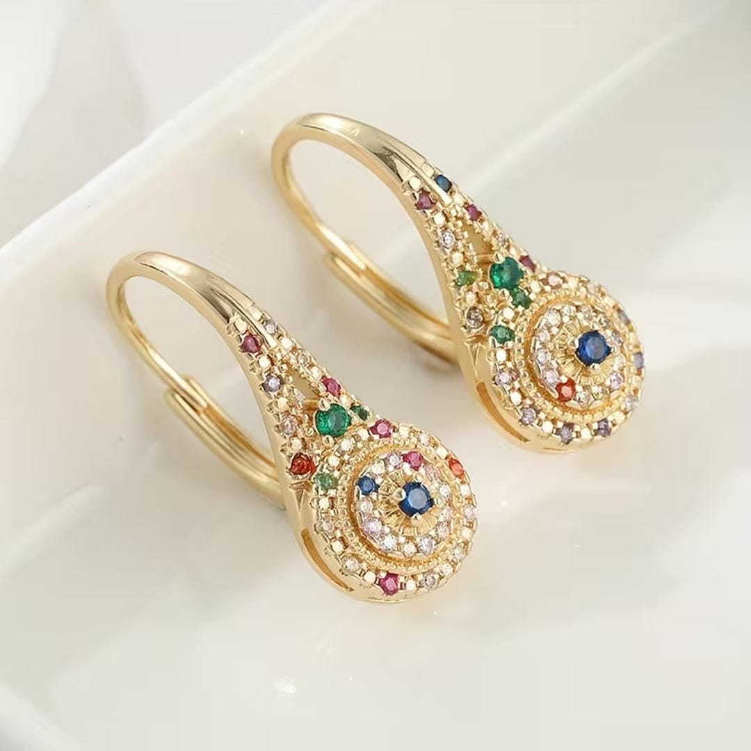Multicolor Sparkling Earrings