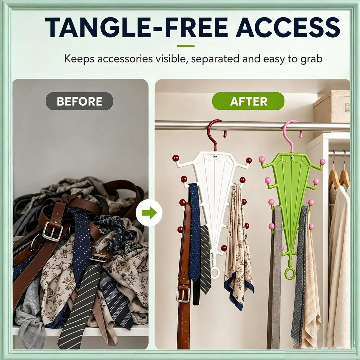 Multifunctional Umbrella-Shaped Hanger and Holder