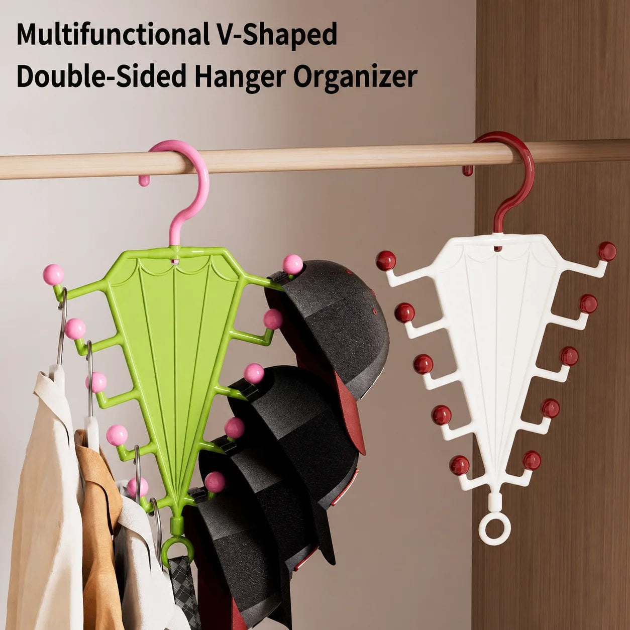 Multifunctional Umbrella-Shaped Hanger and Holder