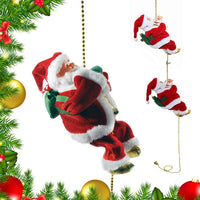 Musical Climbing Santa Claus on Rope