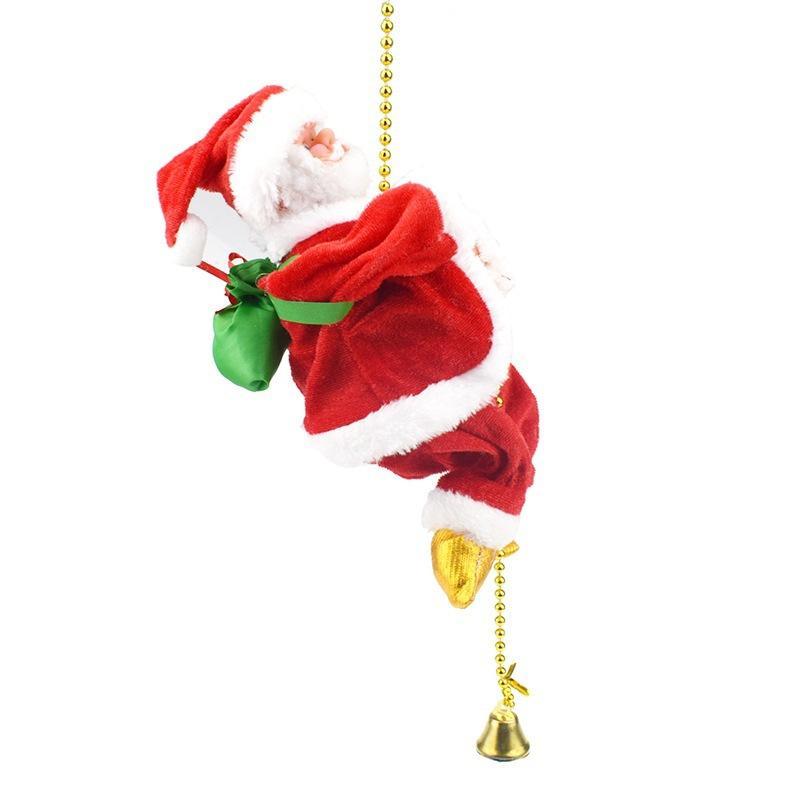 Musical Climbing Santa Claus on Rope