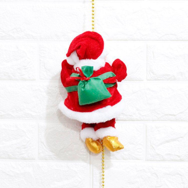 Musical Climbing Santa Claus on Rope