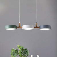 Luminaire encastré en bois nordique & fer pour cuisine/salle à manger