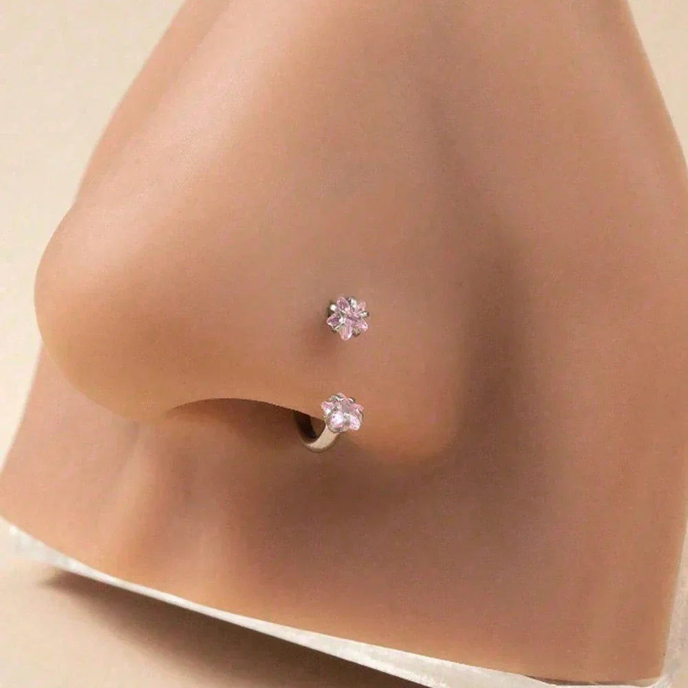 Nose Ring: Elegant Nose Jewelry and Earring Set for Daily Wear