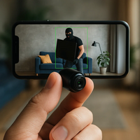 Caméra sans fil discrète avec 1080P HD & audio pour surveillance