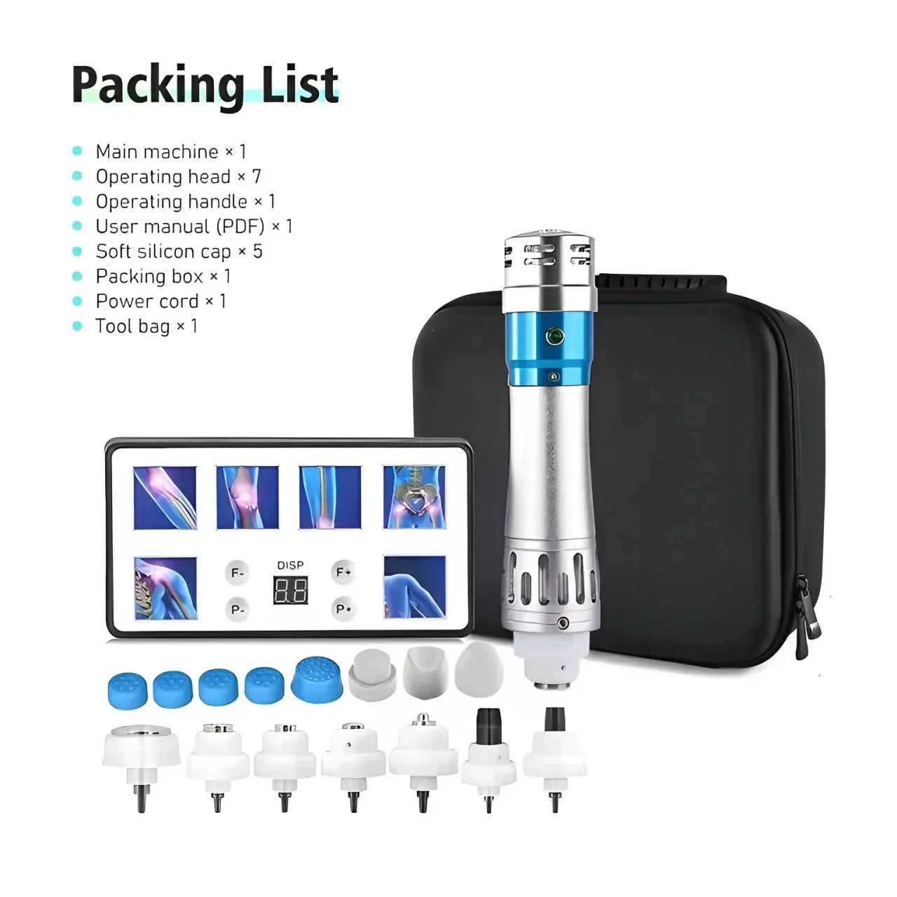NovaPulse Portable Shockwave Therapy Device For Men With Case And Accessories