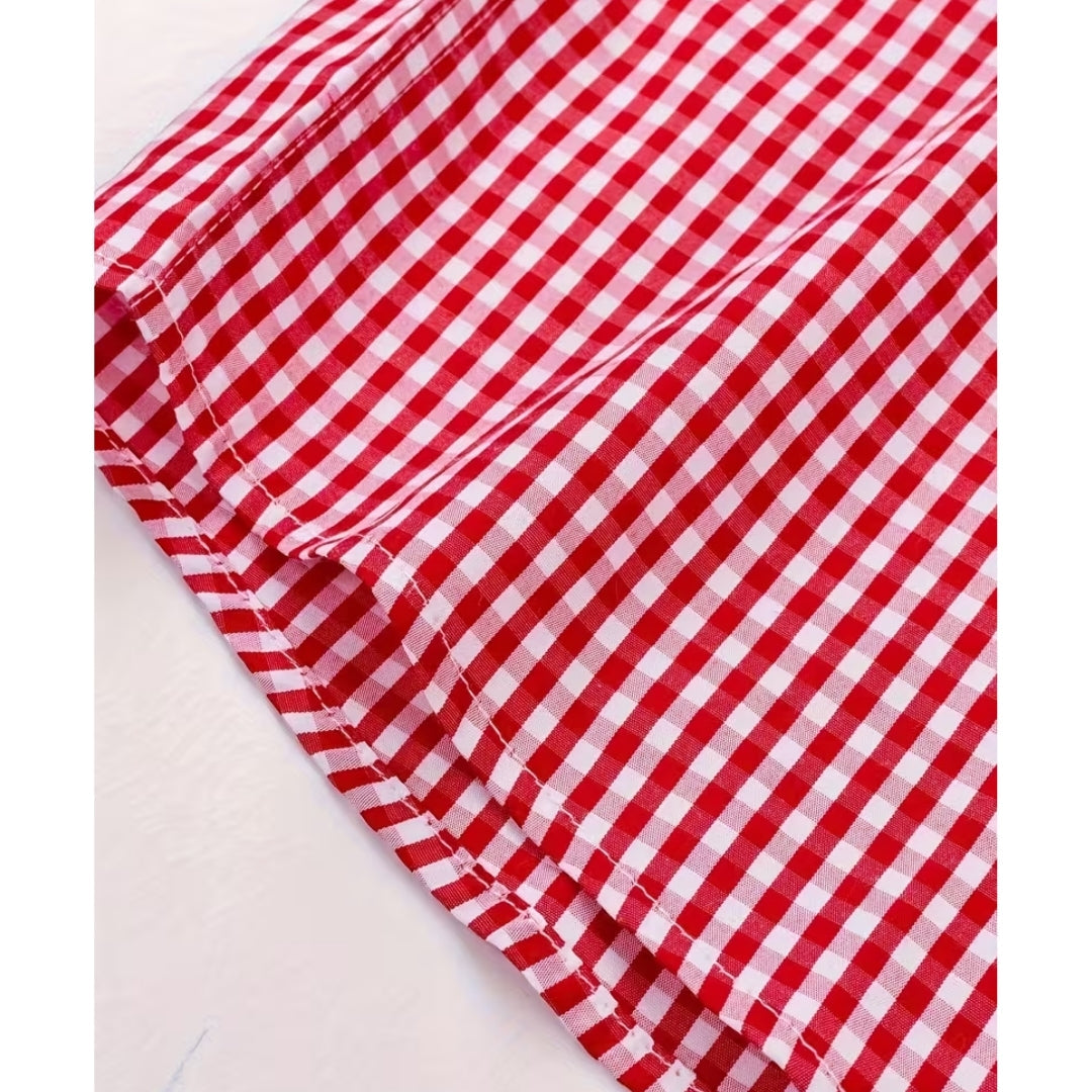 Oktoberfest Plaid Long-Sleeve Button-Up Shirt