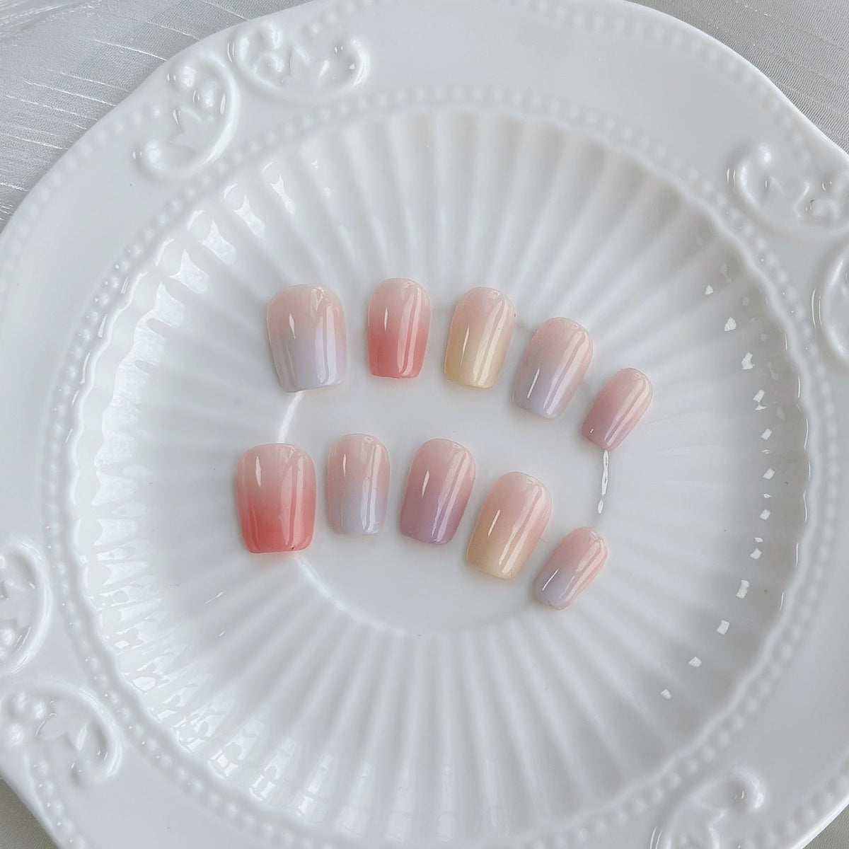 Set d’ongles à coller dégradés