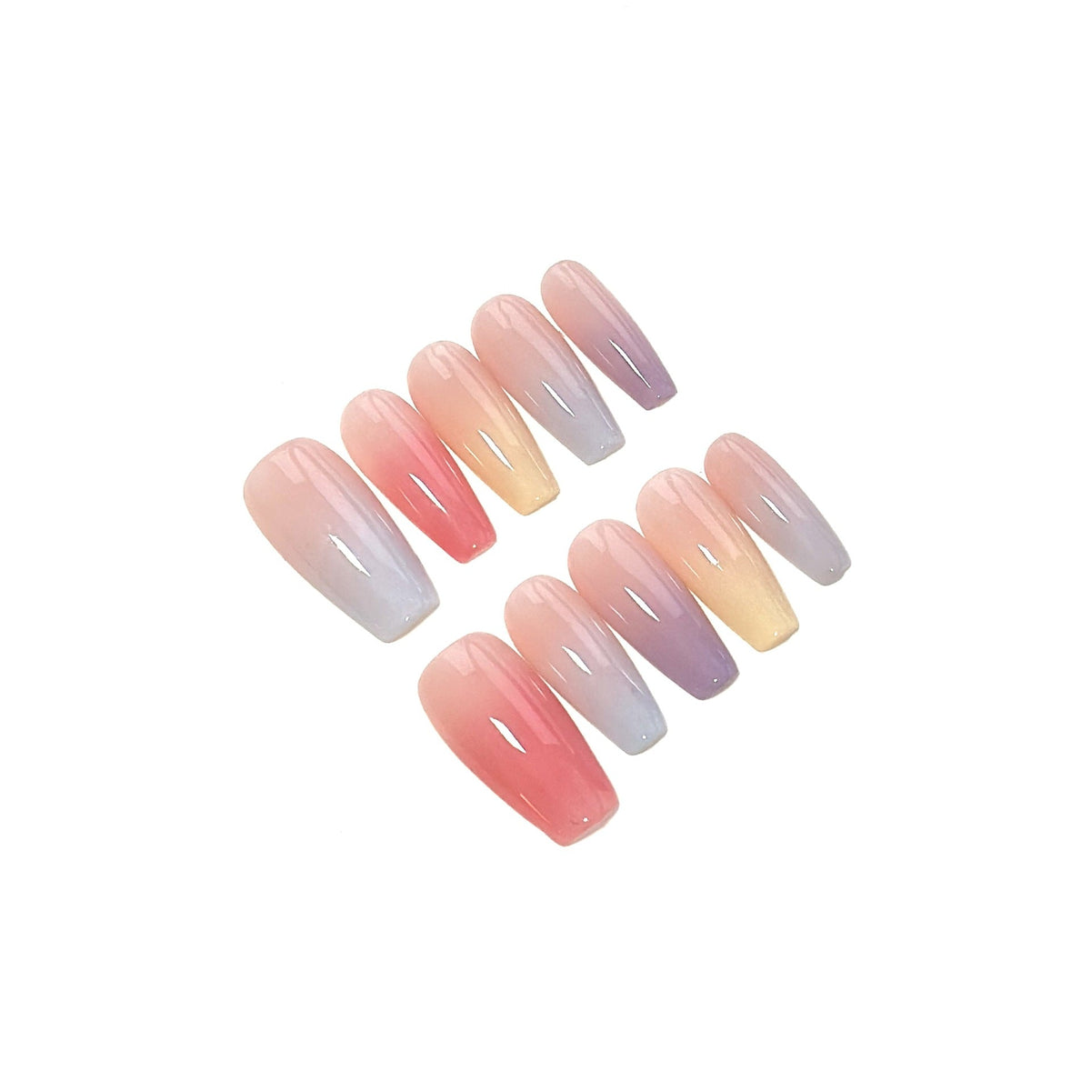 Set d’ongles à coller dégradés