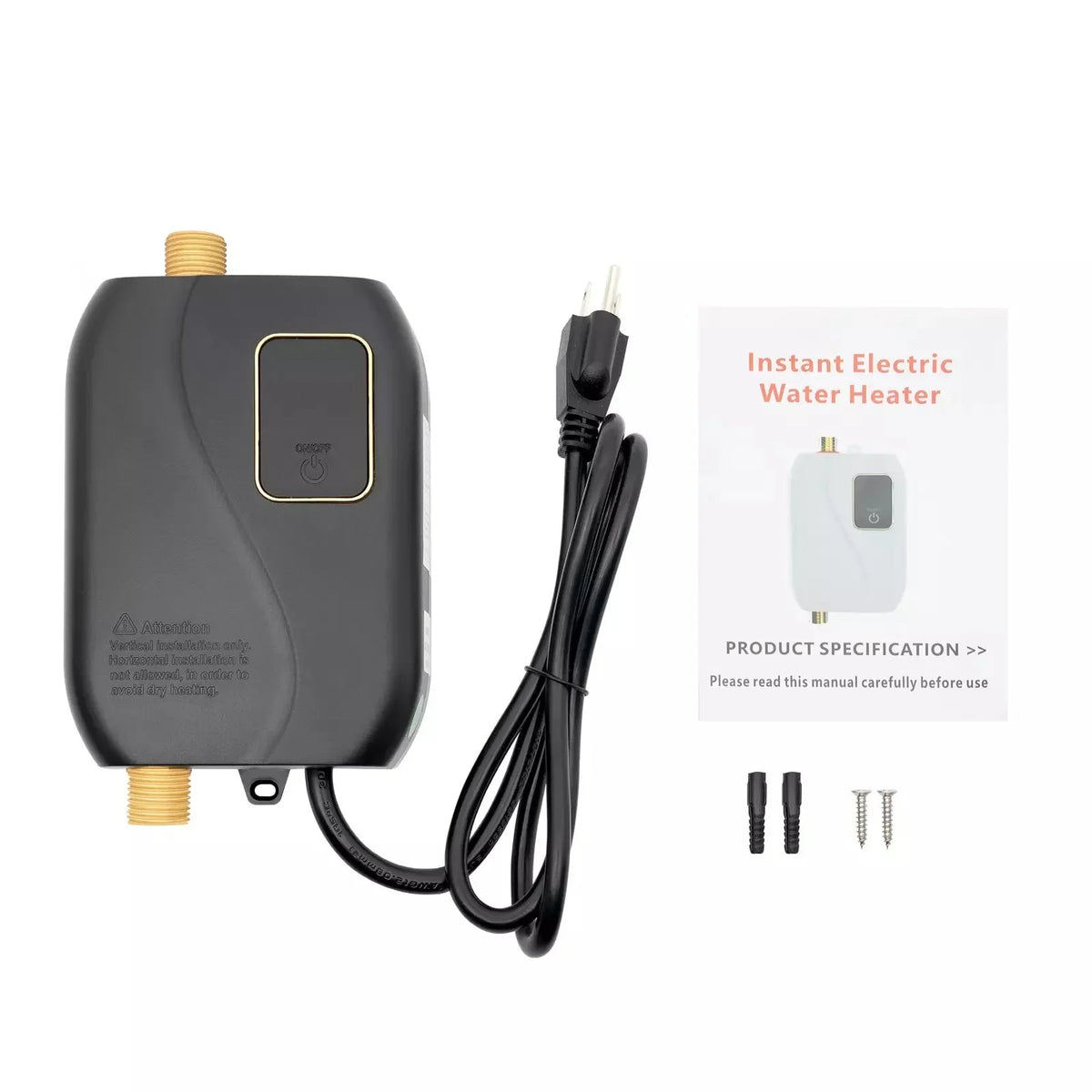 Chauffe-eau électrique instantané à la demande avec chauffage à débit continu