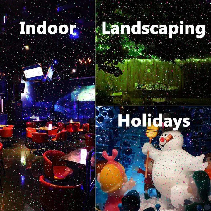 Outdoor Christmas Light Projector with Moving Patterns, Weather Resistant, Coverage up to 280 m²
