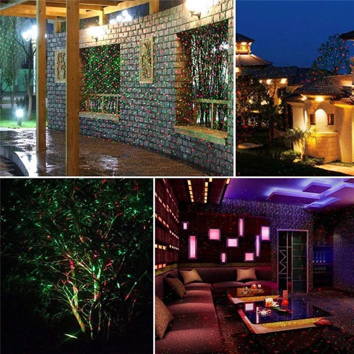 Outdoor Christmas Light Projector with Moving Patterns, Weather Resistant, Coverage up to 280 m²