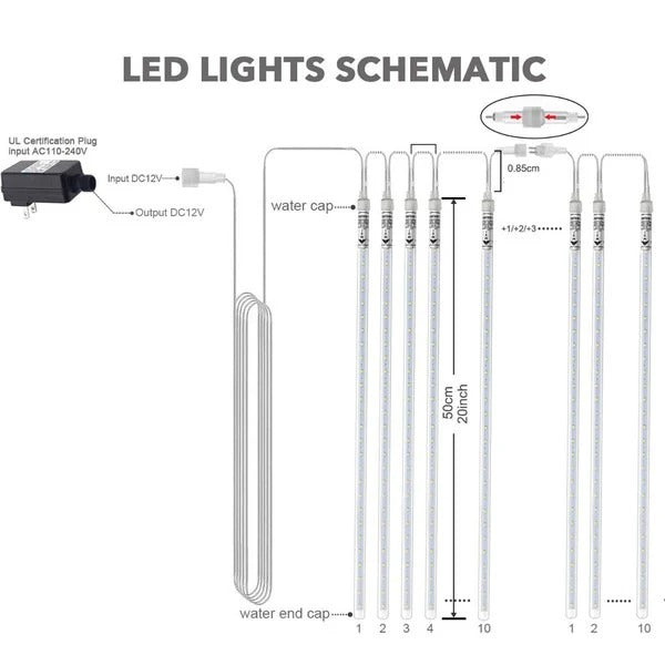Outdoor LED Dripping Icicle Lights