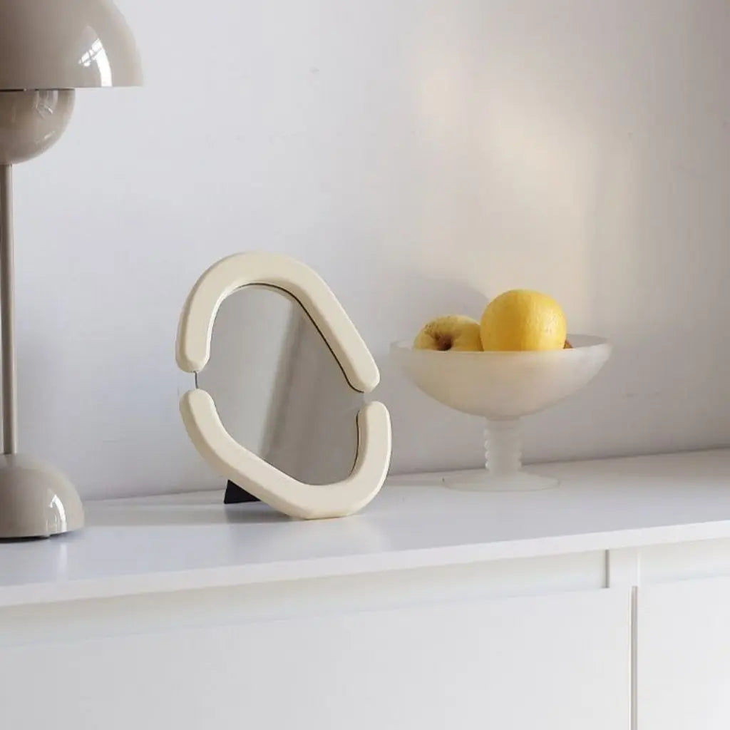 Oval Wood Frame Mirror