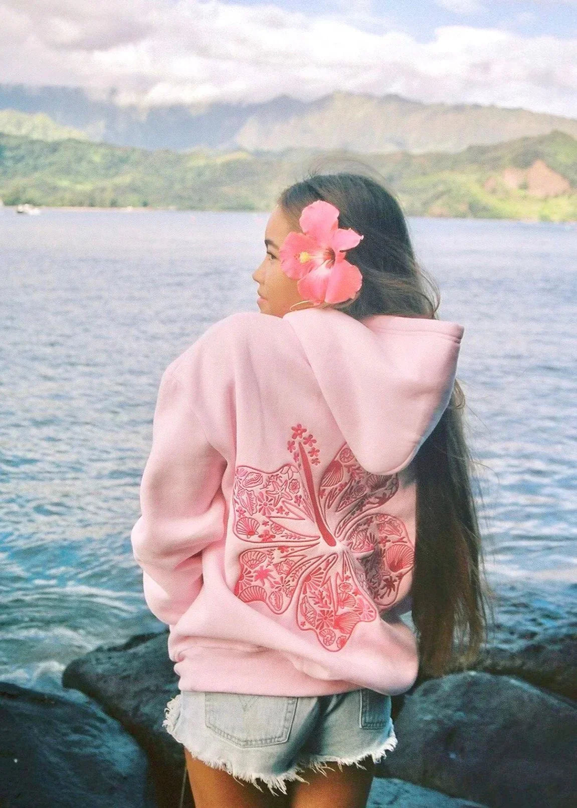 Sweat à capuche oversize à imprimé tropical - Vêtement streetwear confortable