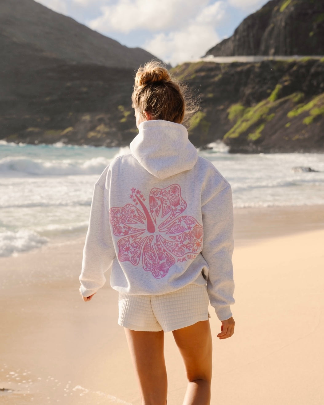 Sweat à capuche oversize à imprimé tropical - Vêtement streetwear confortable
