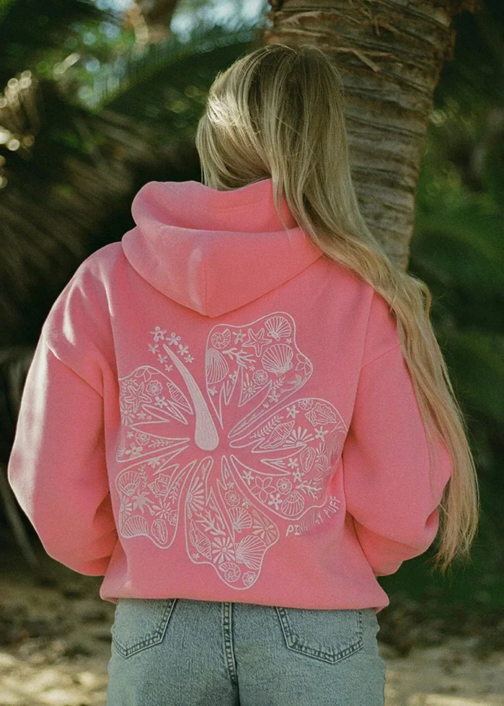 Sweat à capuche oversize à imprimé tropical - Vêtement streetwear confortable