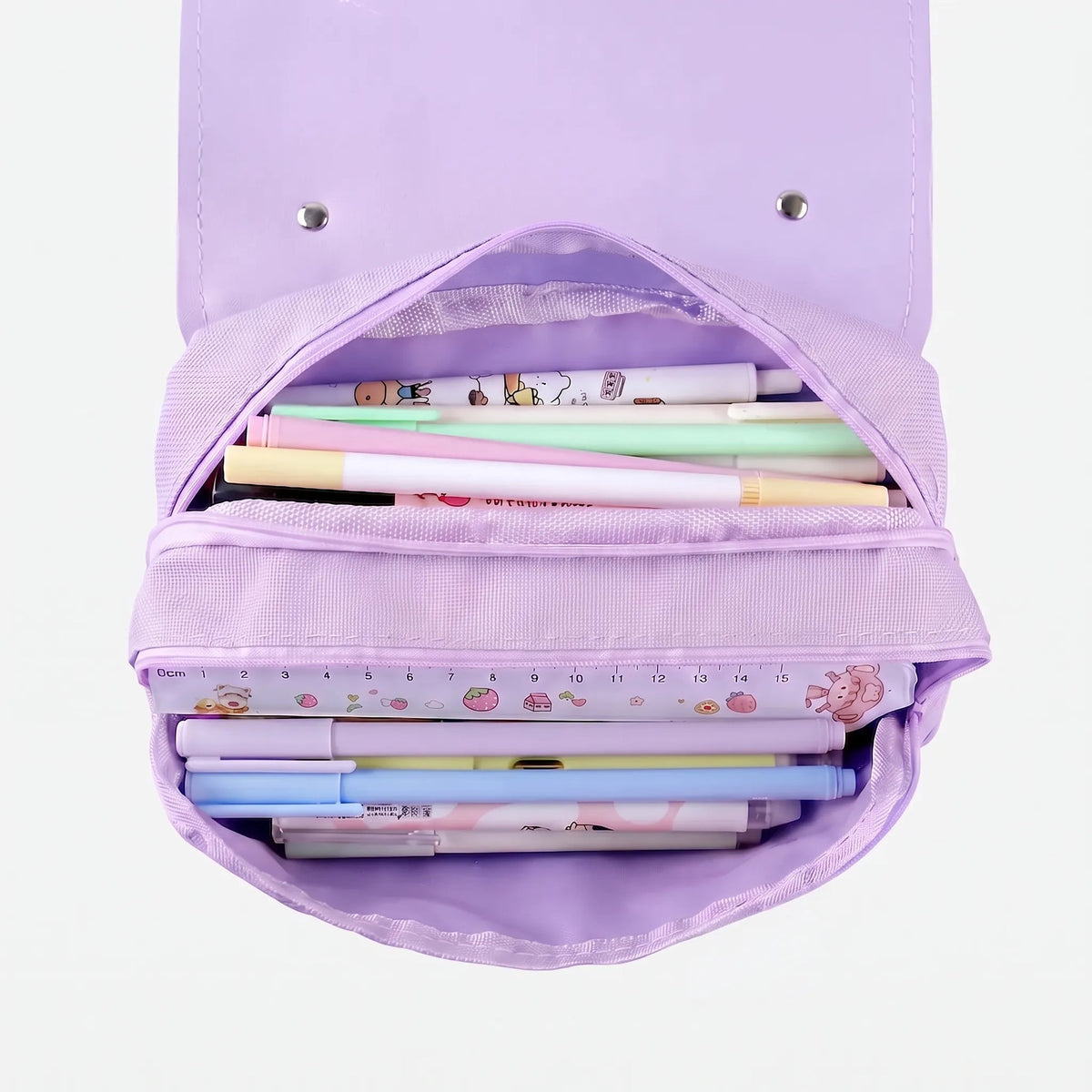 Trousse à crayons - Design ludique avec deux compartiments de rangement