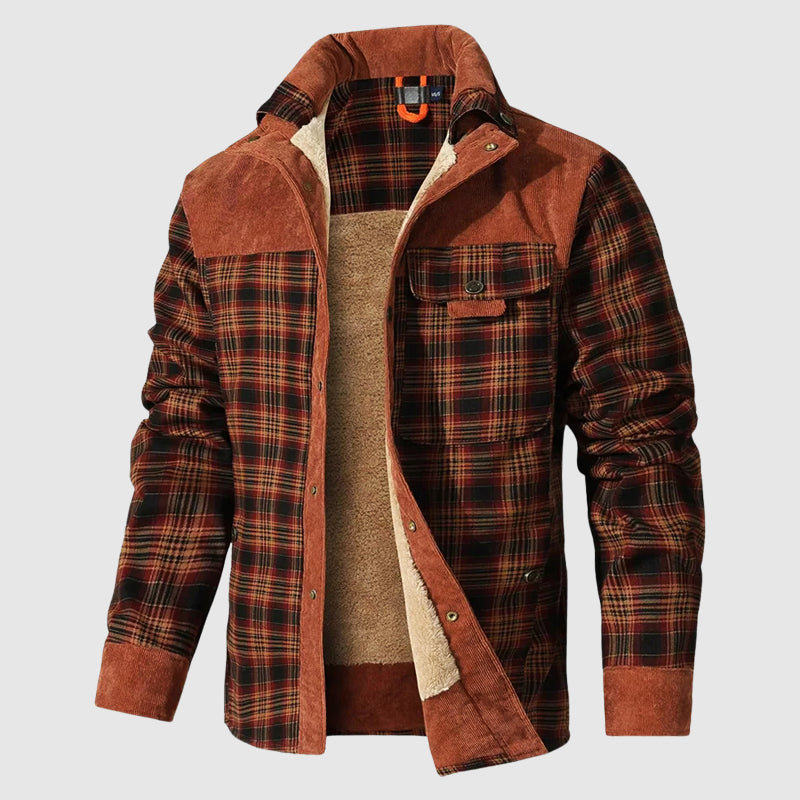 Plaid Sherpa Outdoor Jacket