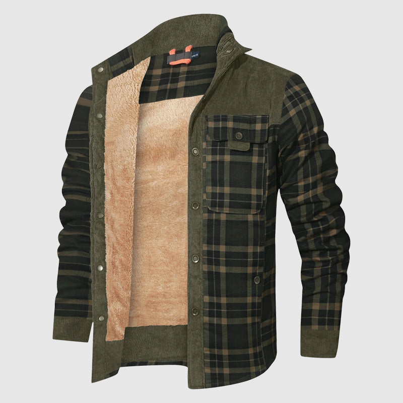 Plaid Sherpa Outdoor Jacket