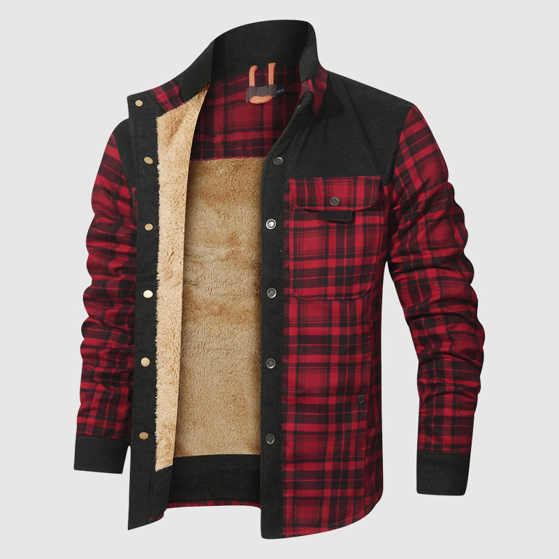 Plaid Sherpa Outdoor Jacket
