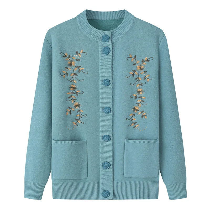 Plus-Size Fleece-Lined Knit Sweater