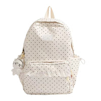 Sac à dos à pois avec volants