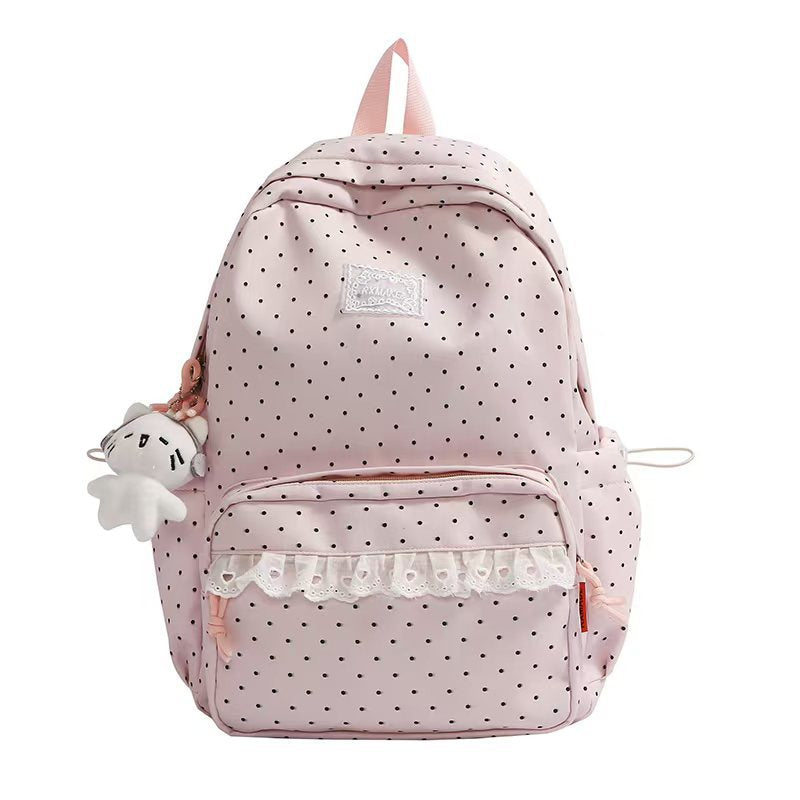 Sac à dos à pois avec volants