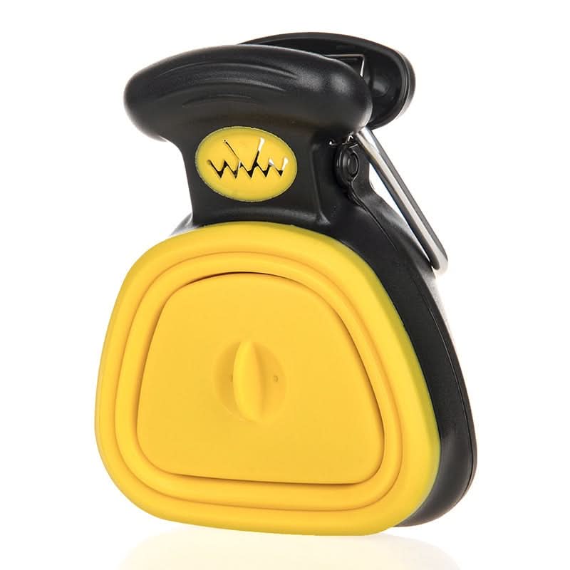 Ramasse-crottes portable pour chien avec pince et utilisation à une main