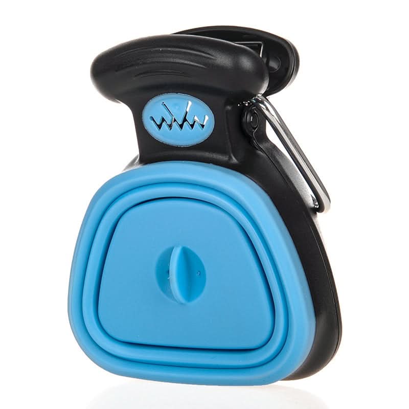 Ramasse-crottes portable pour chien avec pince et utilisation à une main