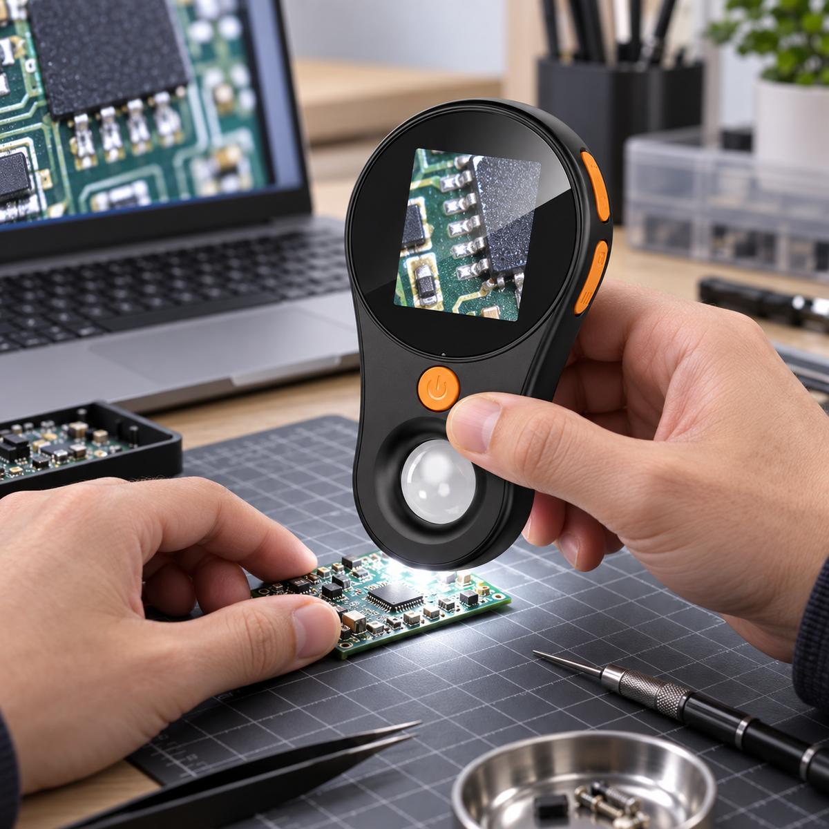 Portable Handheld Digital Microscope and Magnifying Glass