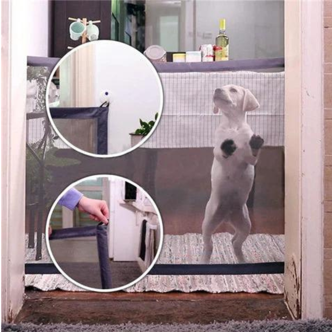 Barrière de sécurité portable pour animaux