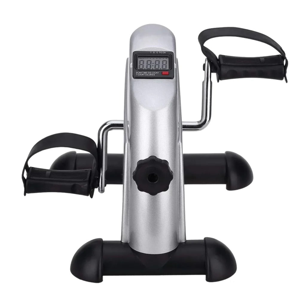 Pédalier d’exercice portable à placer sous le bureau, avec résistance réglable et écran LCD