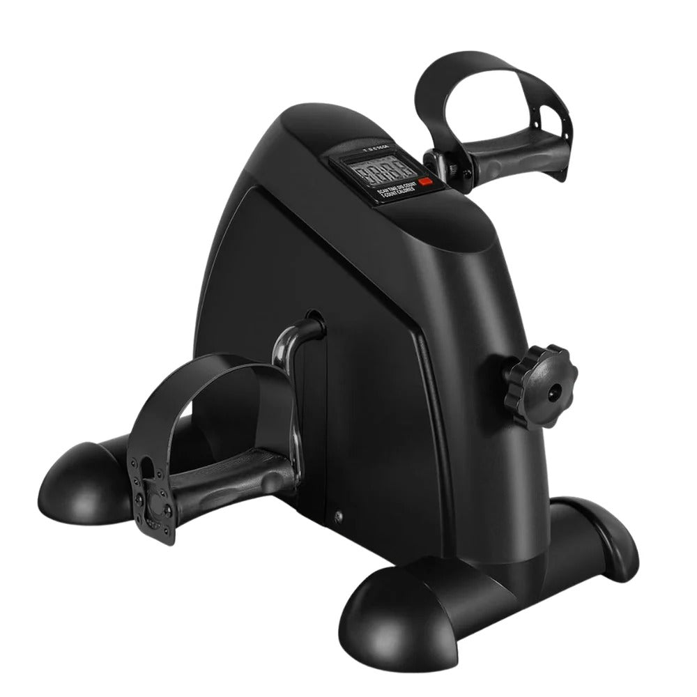 Pédalier d’exercice portable à placer sous le bureau, avec résistance réglable et écran LCD