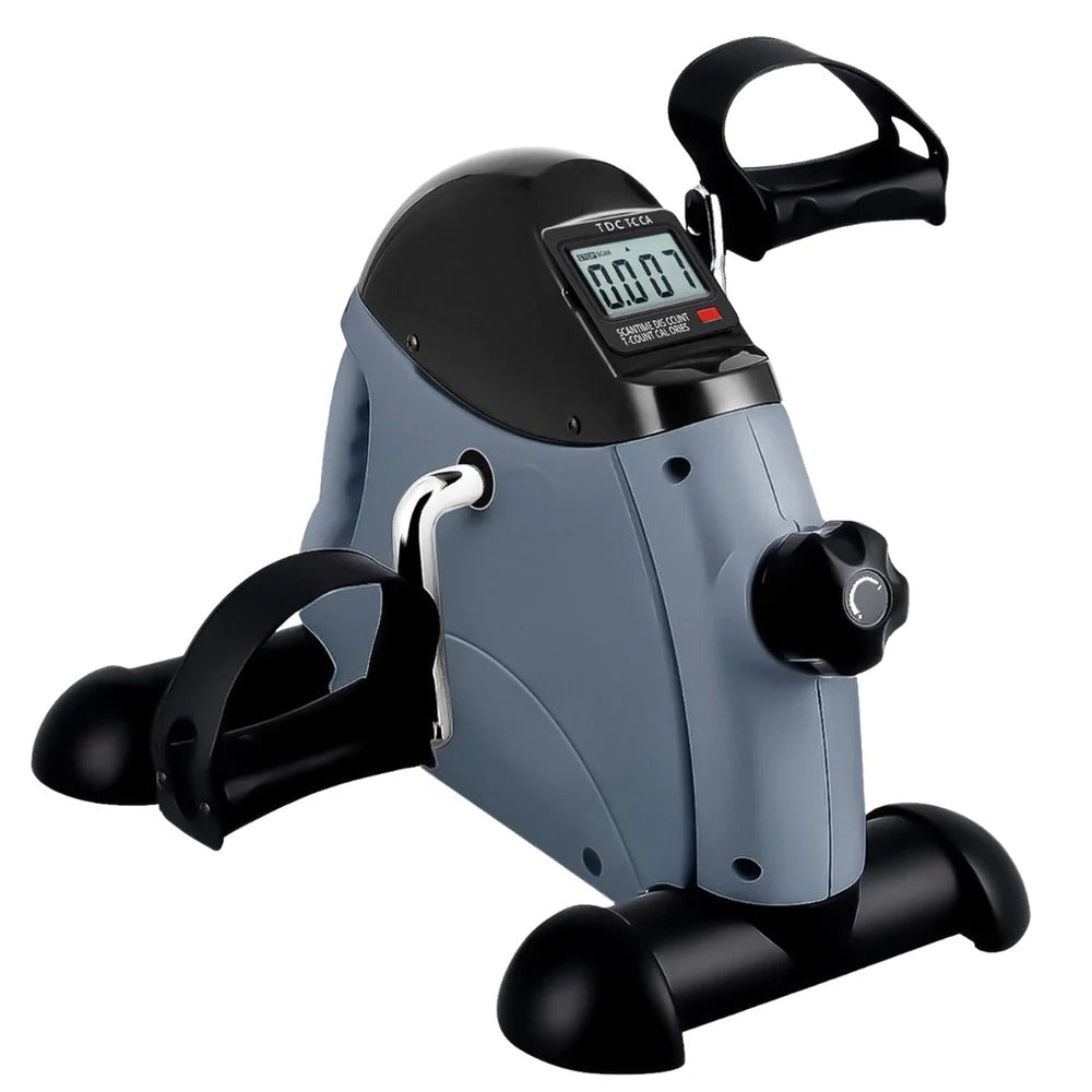 Pédalier d’exercice portable à placer sous le bureau, avec résistance réglable et écran LCD