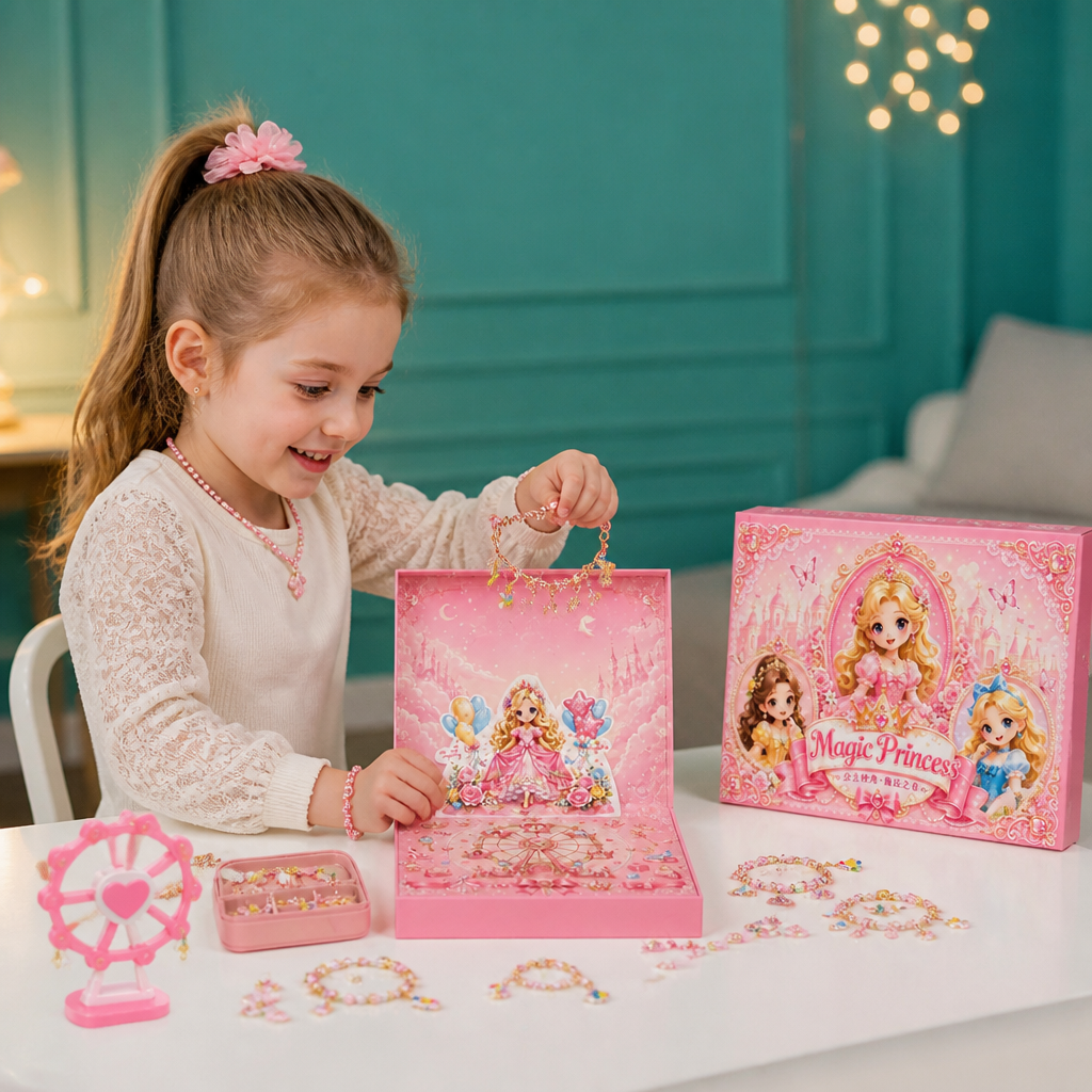 Calendrier de l’Avent de princesse – Ensemble DIY de bijoux et de bracelets