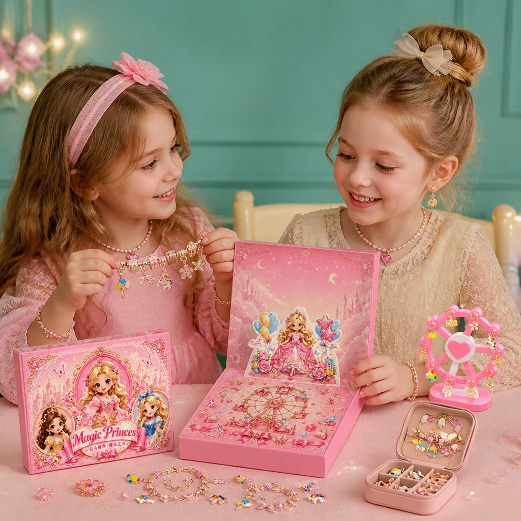 Calendrier de l’Avent de princesse – Ensemble DIY de bijoux et de bracelets