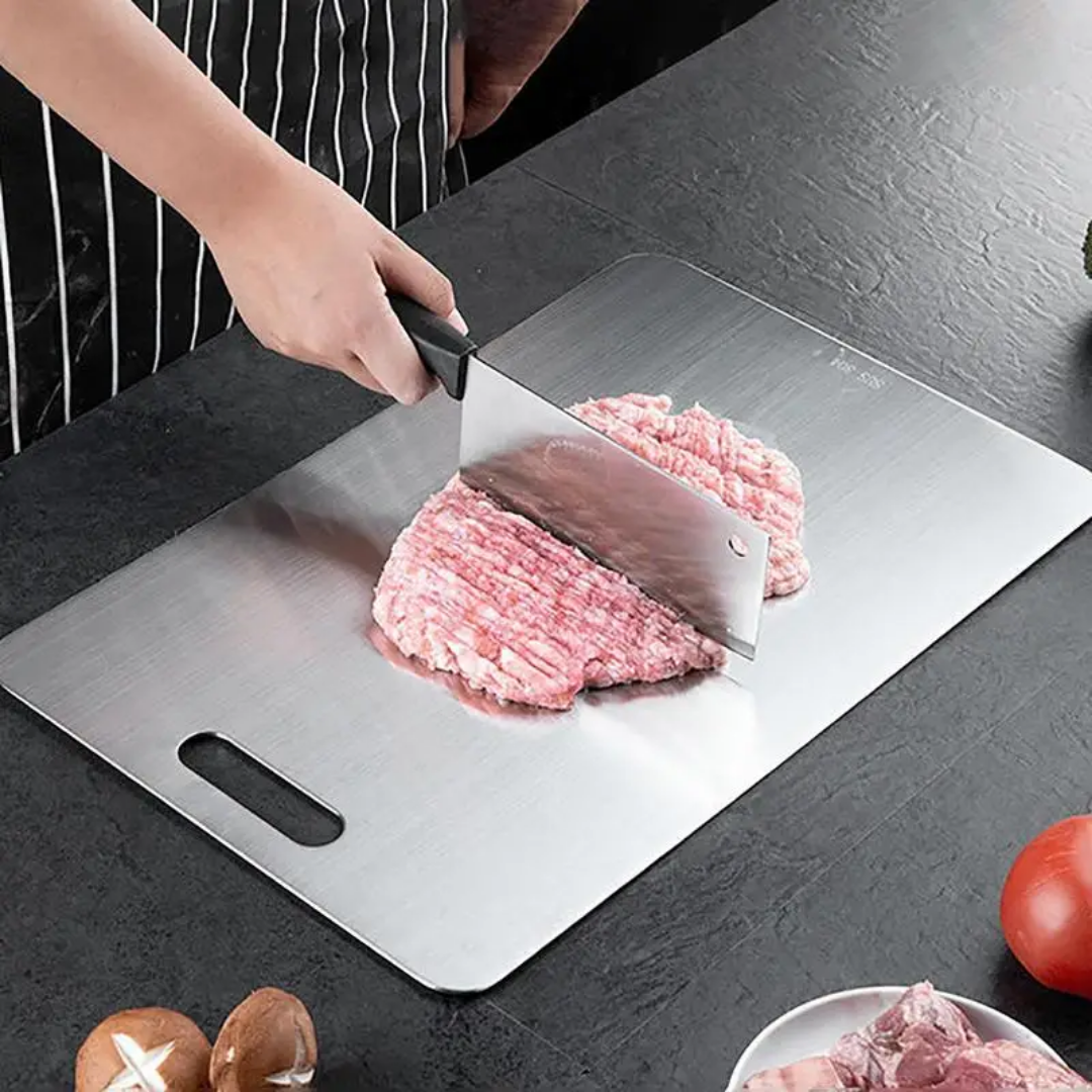 Professional Stainless Steel Cutting Board for Chefs