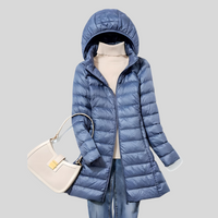 Puffer Winter Jacket with Zip and Side Pockets
