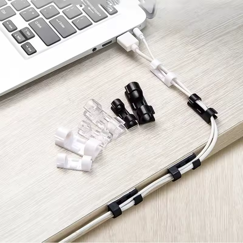 Clips rapides et discrets pour câbles et fils (lot de 20)