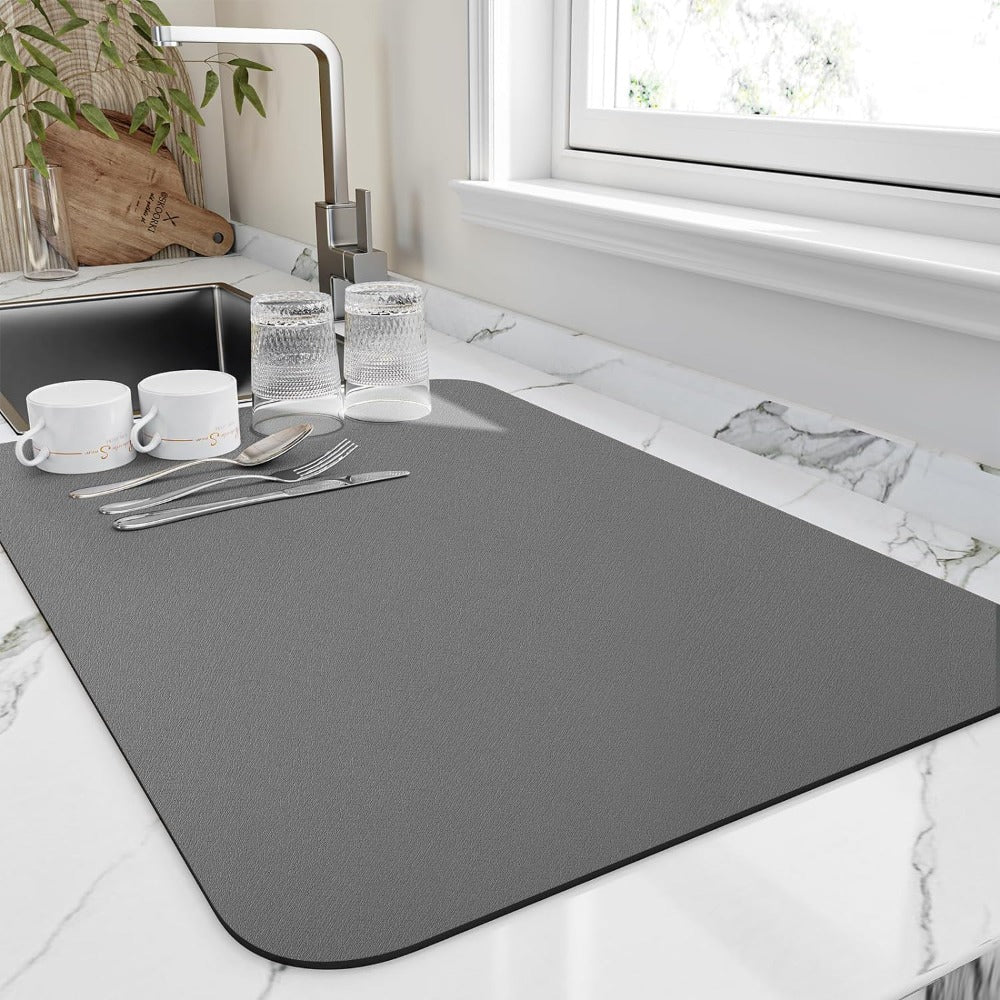 Quick-Dry Kitchen Dish Drying Mat