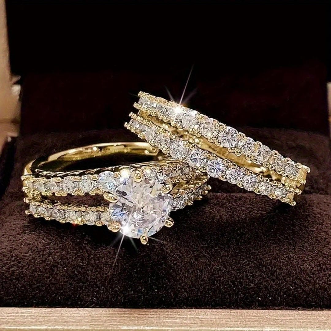 Ensemble de bagues à halo lumineux