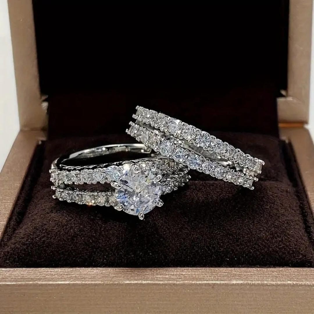 Ensemble de bagues à halo lumineux