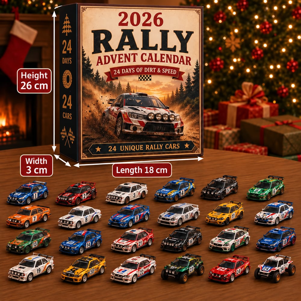 Rally Advent Calendar 2026 – 24 Days Full of Rally Cars to Collect