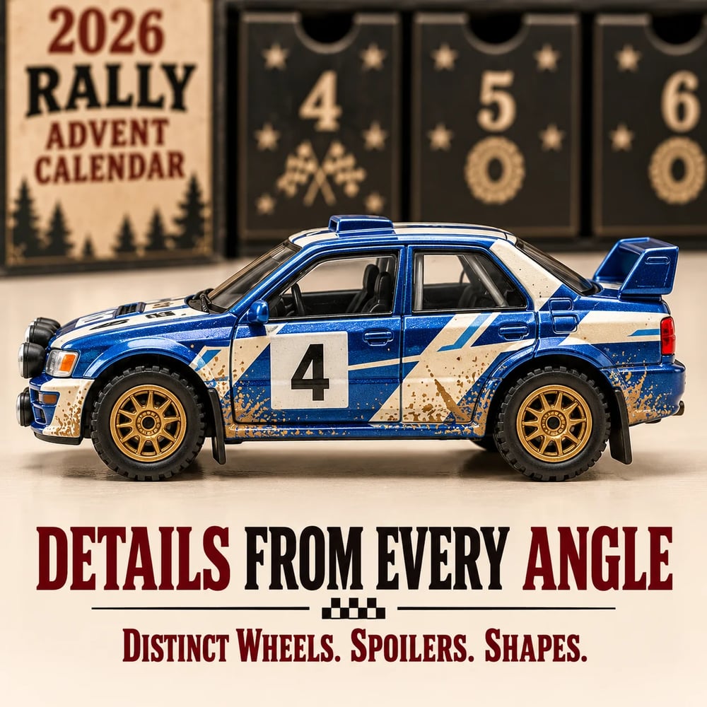 Rally Advent Calendar 2026 – 24 Days Full of Rally Cars to Collect